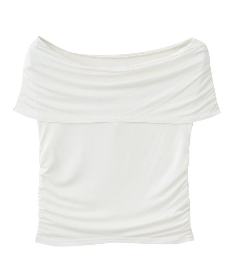 COCO DEAL「オフショルギャザートップス」|Tシャツ・カットソー|