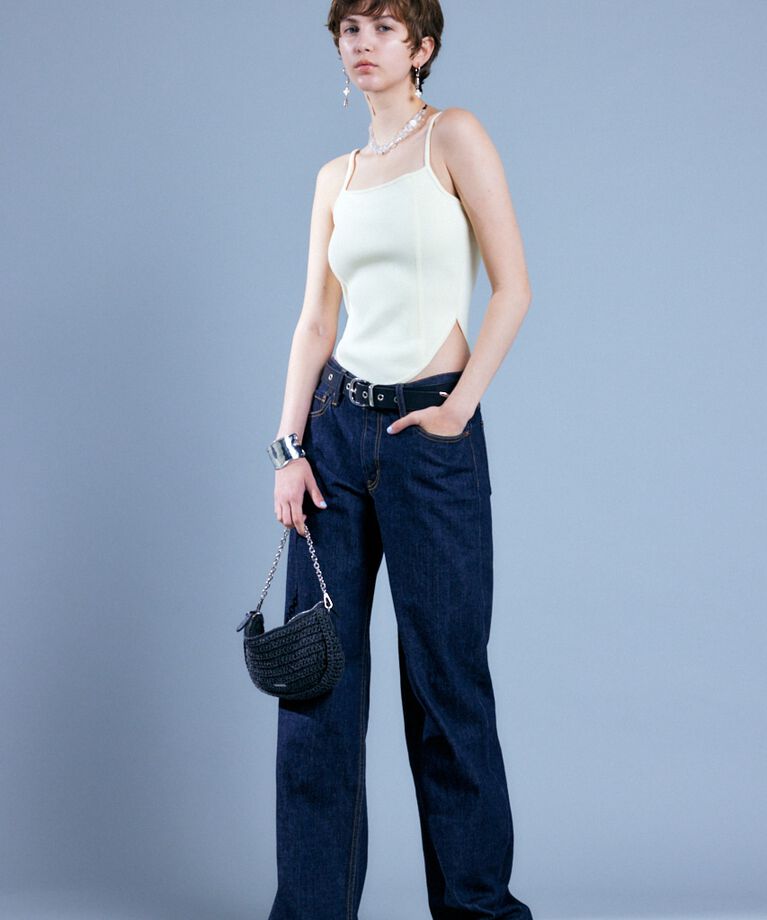 MOUSSY「90S LOWRISE LOOSE STRAIGHT OW」|デニム|