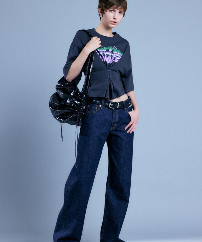 MOUSSY「90S LOWRISE LOOSE STRAIGHT OW」|デニム|