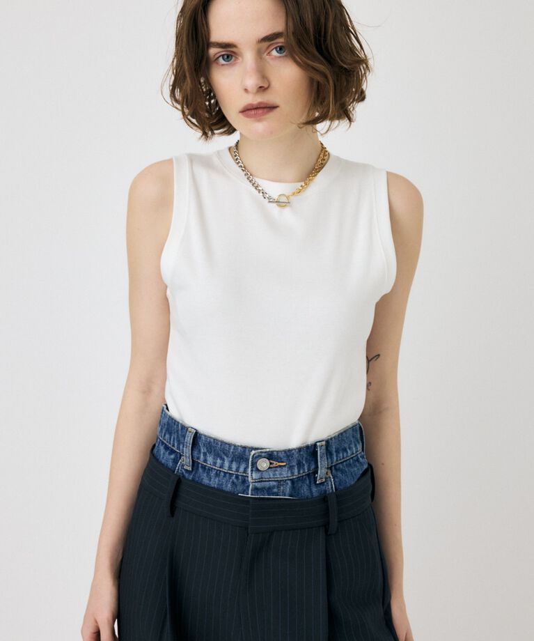 MOUSSY「SUVIN GIZA BASIC タンク」|Tシャツ・カットソー|