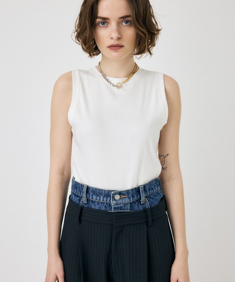 MOUSSY「SUVIN GIZA BASIC タンク」|Tシャツ・カットソー|