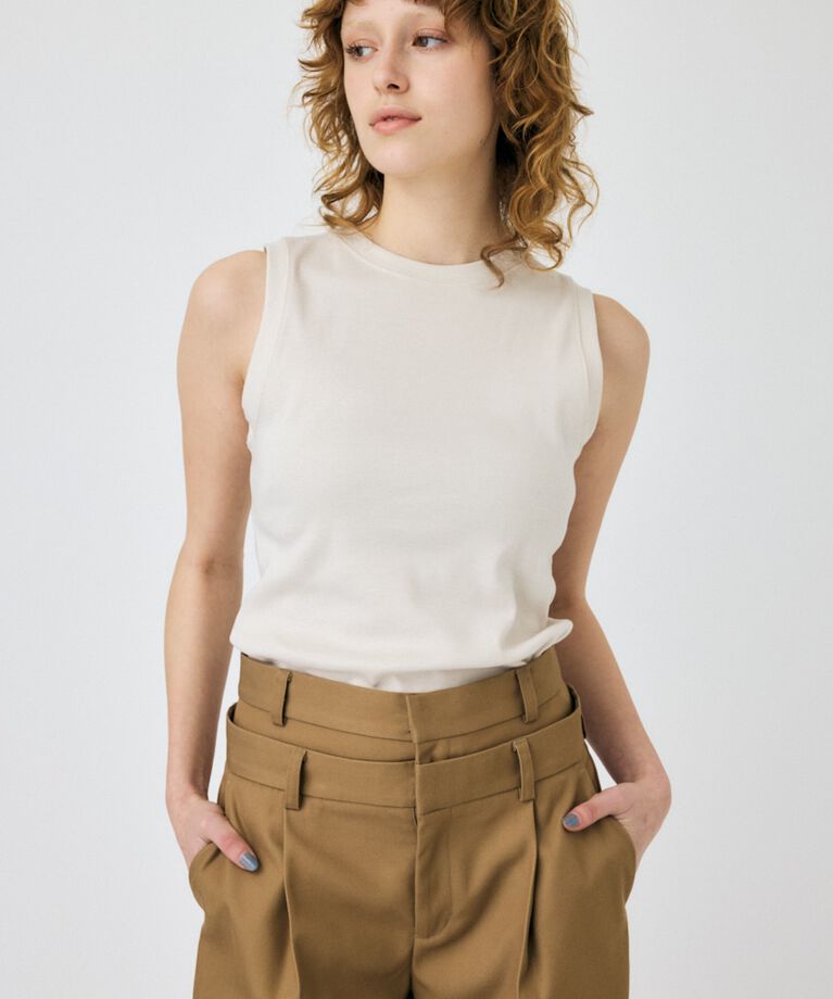 MOUSSY「SUVIN GIZA BASIC タンク」|Tシャツ・カットソー|