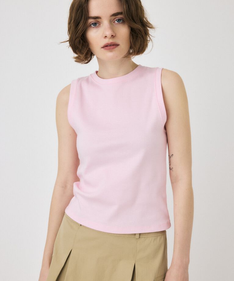 MOUSSY「SUVIN GIZA BASIC タンク」|Tシャツ・カットソー|L/PNK1