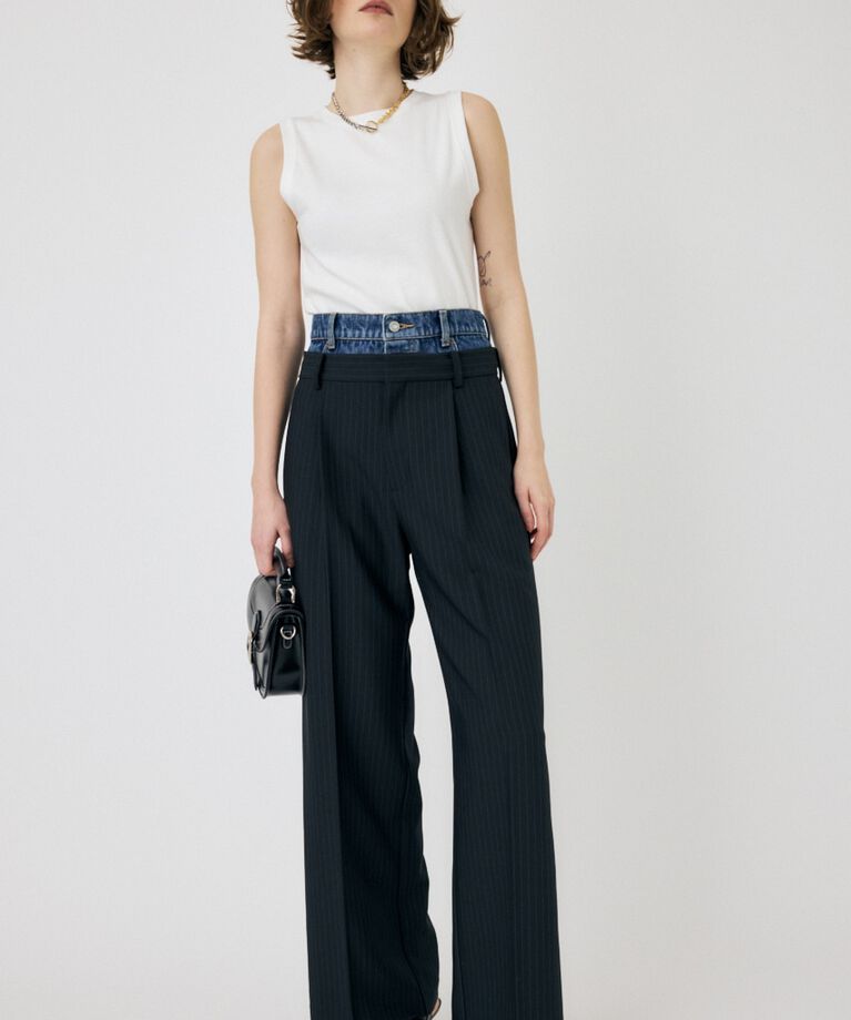 MOUSSY「WIDE LEG トラウザー」|その他|