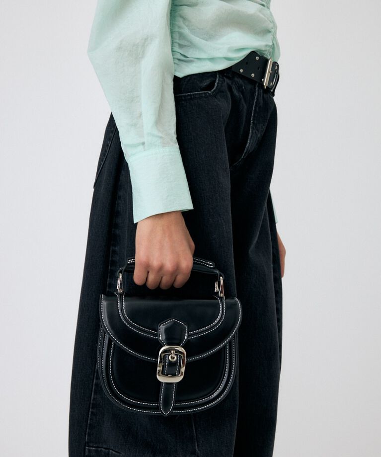 MOUSSY「STITCH SADDLE バッグ」|その他|BLK