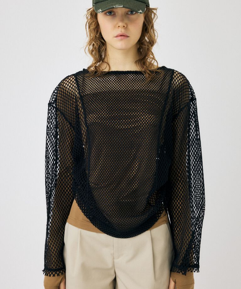 MOUSSY「MESH LS Tシャツ」|Tシャツ・カットソー|