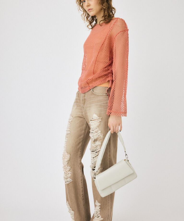 MOUSSY「MESH LS Tシャツ」|Tシャツ・カットソー|