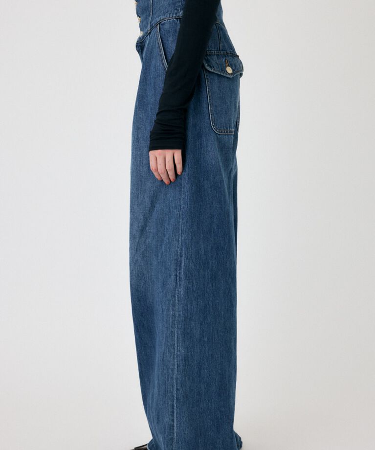 MOUSSY「CORSET DESIGN BAGGY」|デニム|
