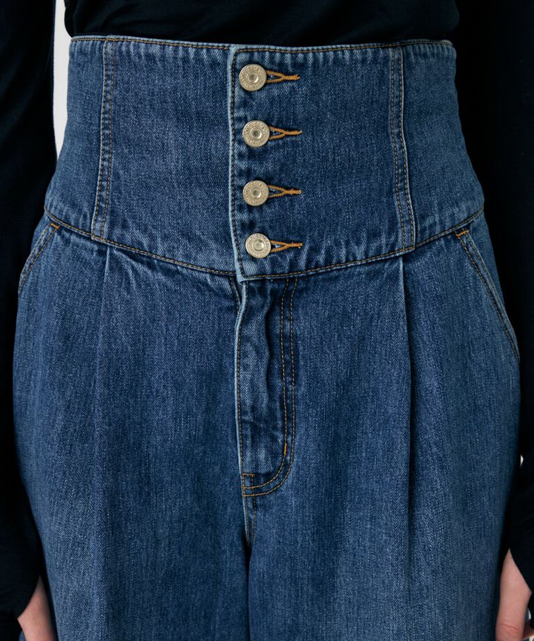 MOUSSY「CORSET DESIGN BAGGY」|デニム|
