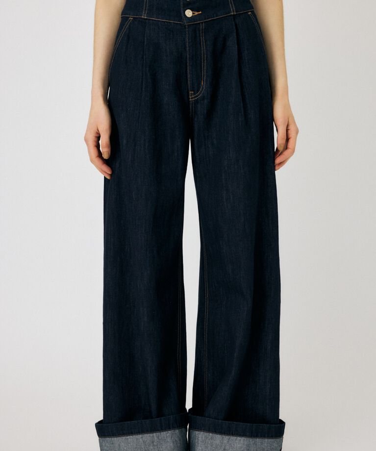 MOUSSY「CORSET DESIGN BAGGY」|デニム|