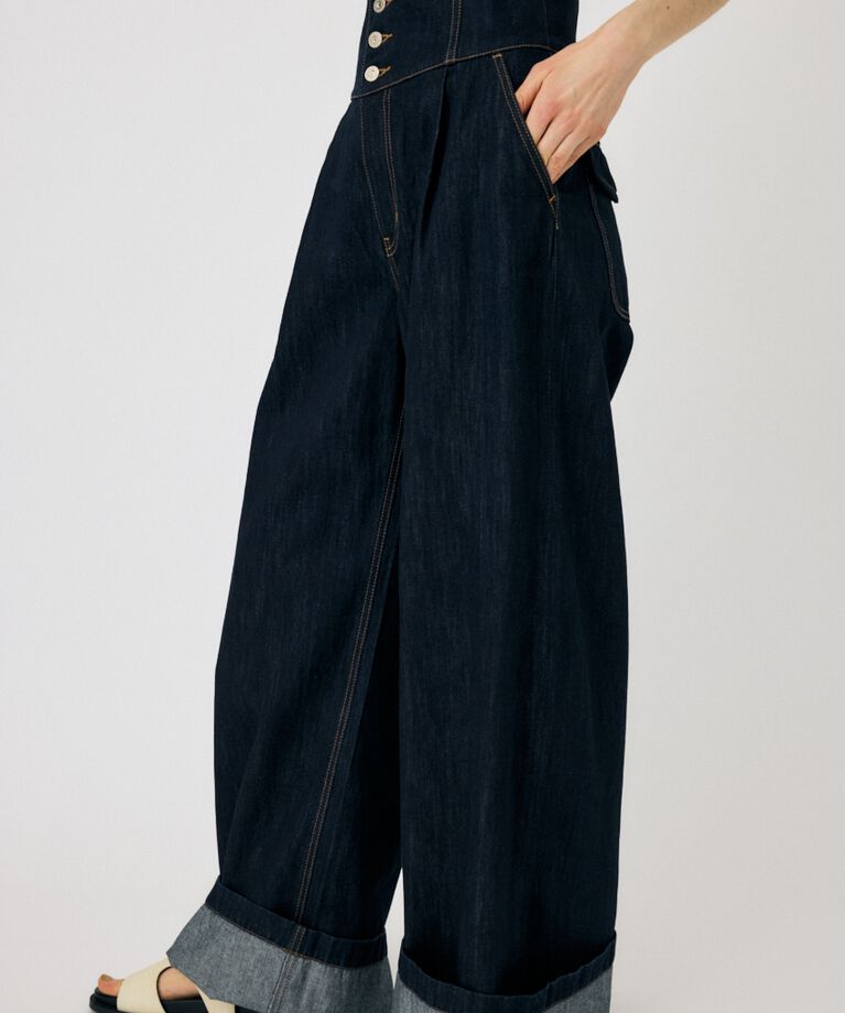 MOUSSY「CORSET DESIGN BAGGY」|デニム|