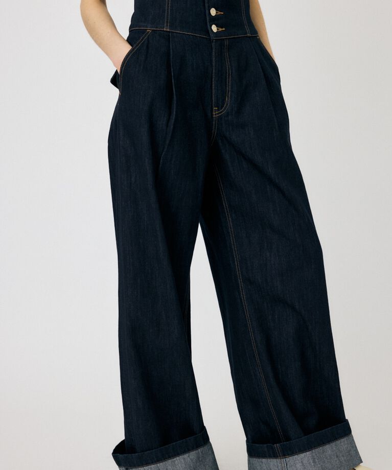 MOUSSY「CORSET DESIGN BAGGY」|デニム|