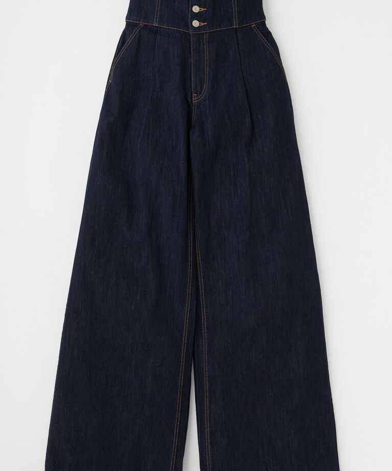 MOUSSY「CORSET DESIGN BAGGY」|デニム|