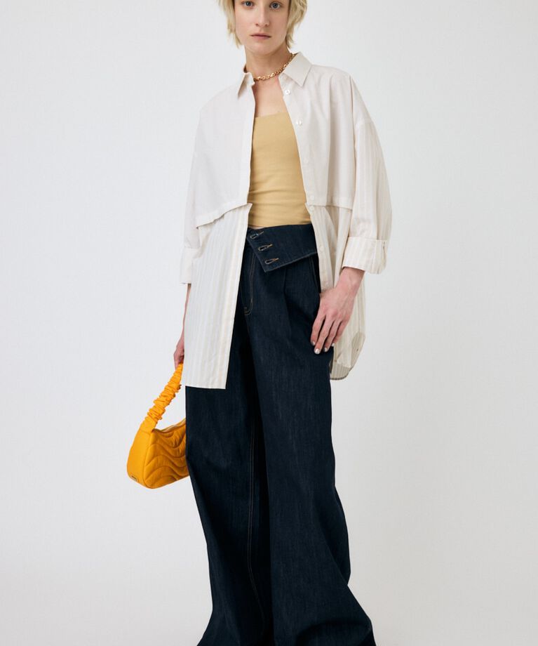 MOUSSY「CORSET DESIGN BAGGY」|デニム|