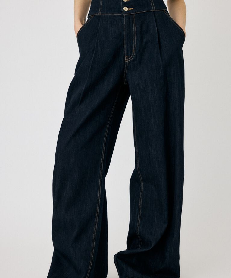 MOUSSY「CORSET DESIGN BAGGY」|デニム|