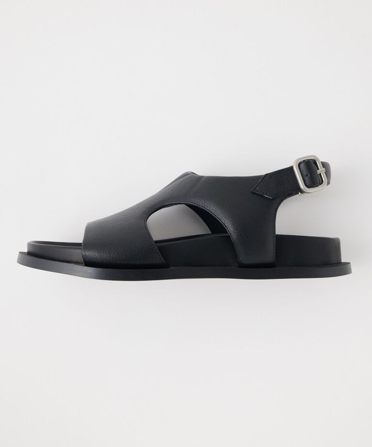 MOUSSY「CUT OUT サンダル」|サンダル|BLK