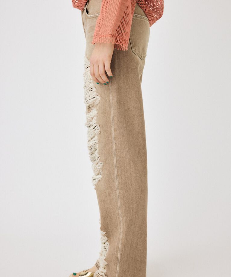 MOUSSY「HIGH DAMAGED STRAIGHT」|デニム|