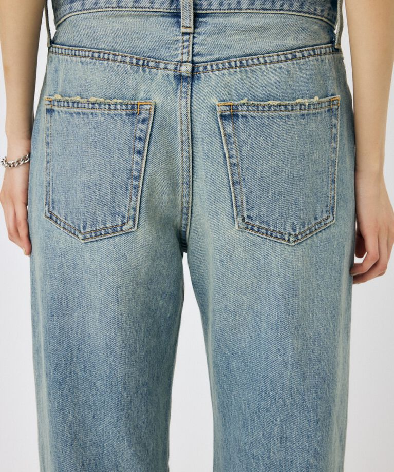 MOUSSY「HIGH DAMAGED STRAIGHT」|デニム|