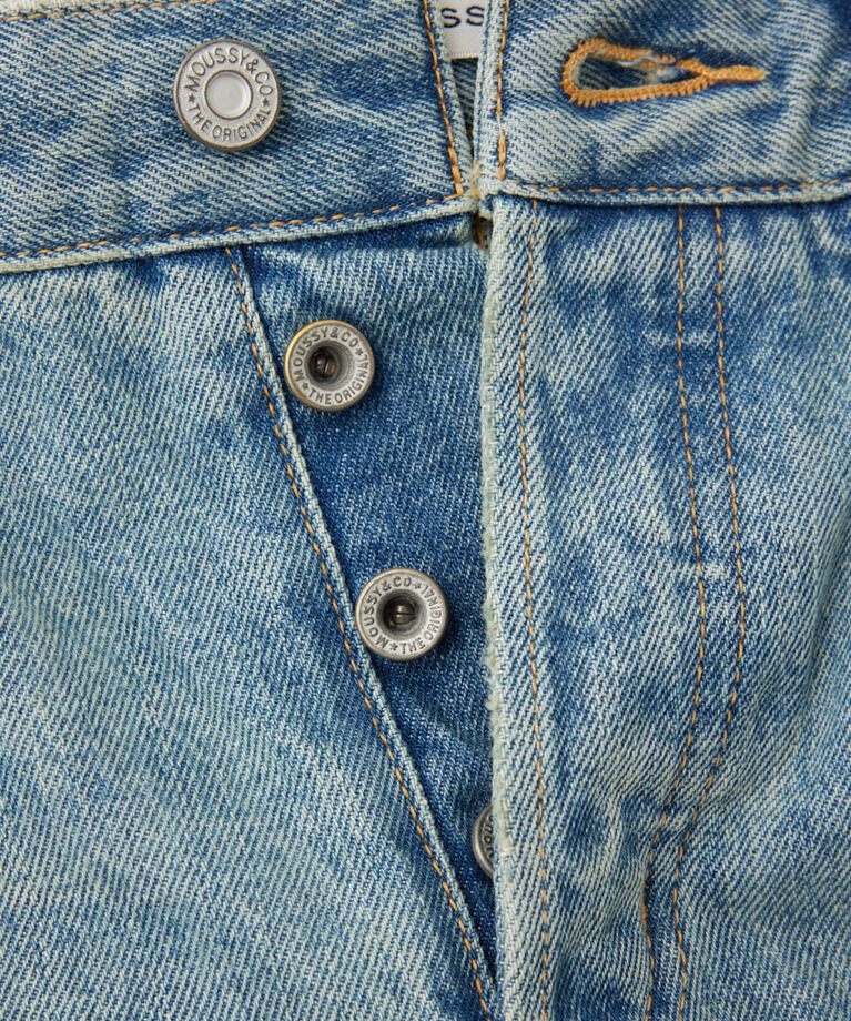 MOUSSY「HIGH DAMAGED STRAIGHT」|デニム|