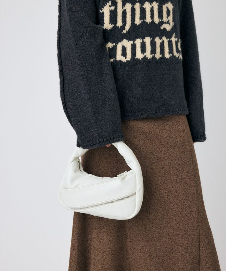 MOUSSY「PADDED ZIPPER バッグ」|その他|WHT