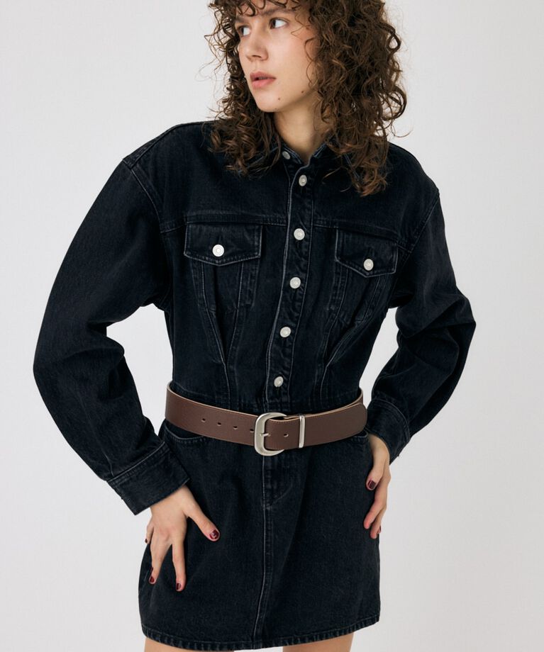 MOUSSY「WAIST TUCK REMAKE ミニドレス」|ワンピース|