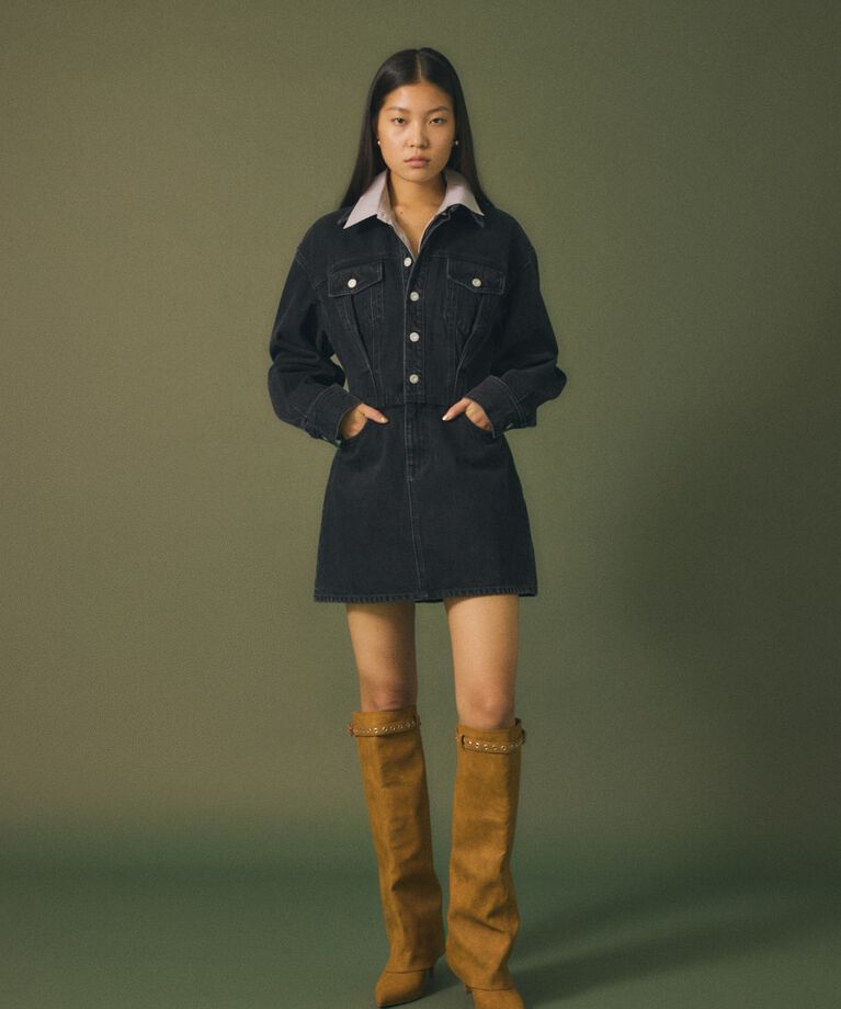 MOUSSY「WAIST TUCK REMAKE ミニドレス」|ワンピース|