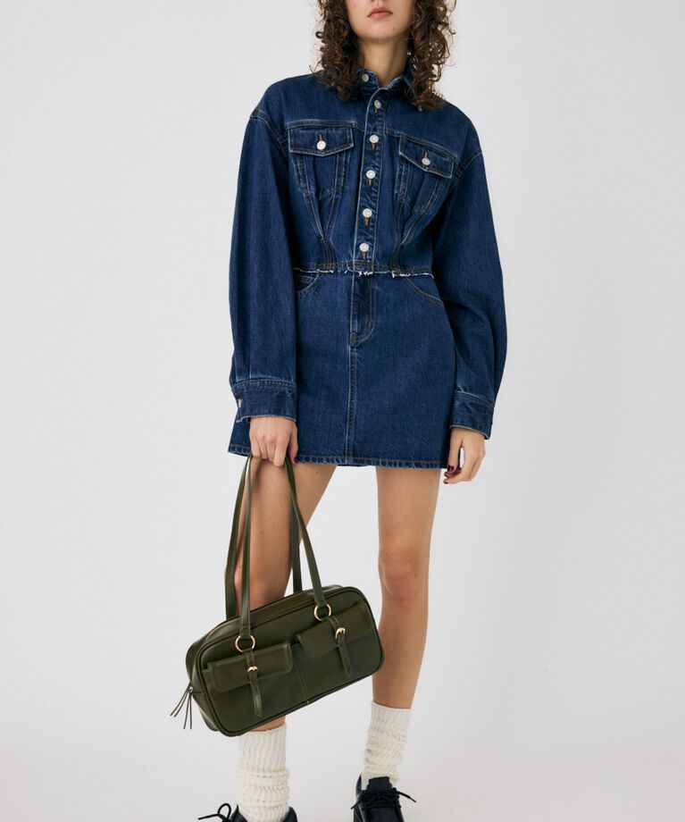 MOUSSY「WAIST TUCK REMAKE ミニドレス」|ワンピース|