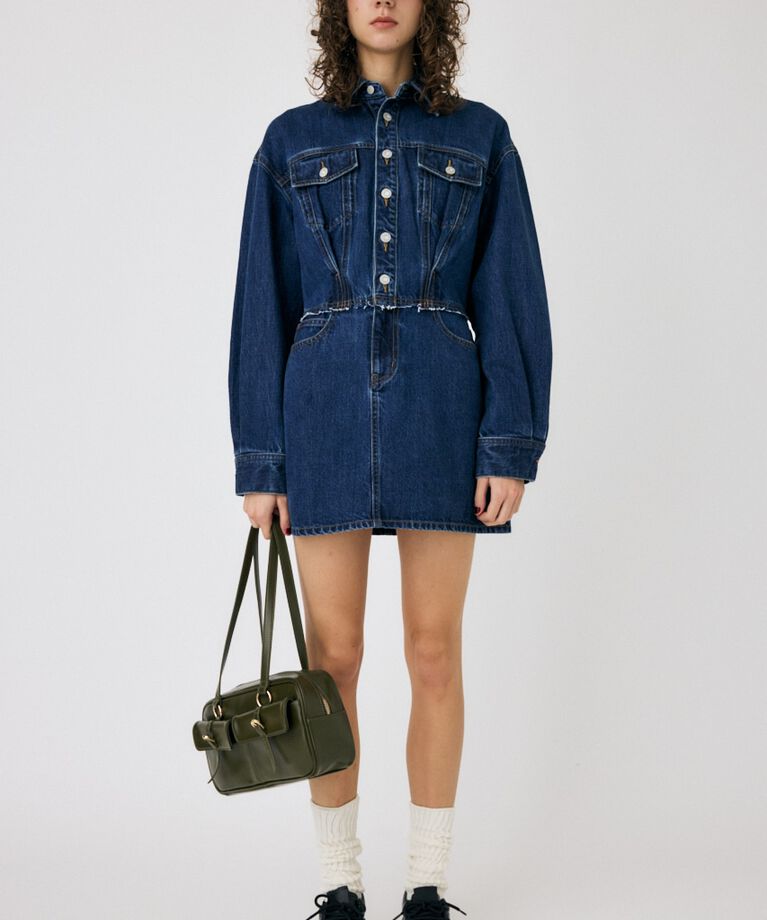 MOUSSY「WAIST TUCK REMAKE ミニドレス」|ワンピース|