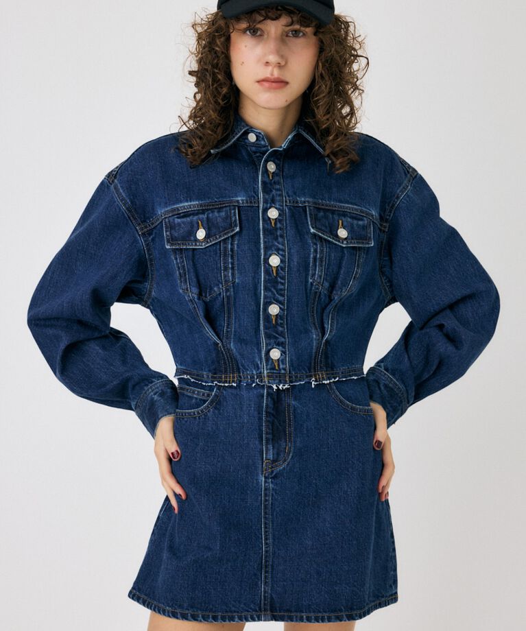 MOUSSY「WAIST TUCK REMAKE ミニドレス」|ワンピース|
