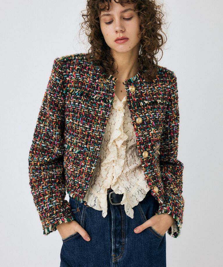 MOUSSY「COMPACT TWEED ジャケット」|その他|Multi_1