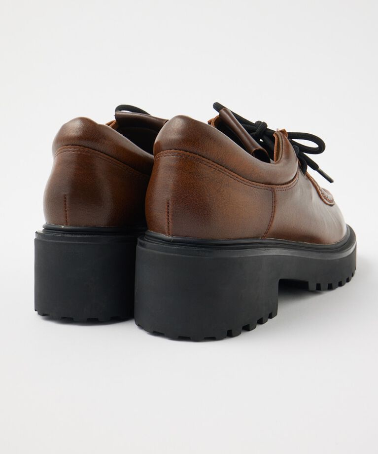MOUSSY「CHUNK SOLE レースアップシューズ」|ローファー|