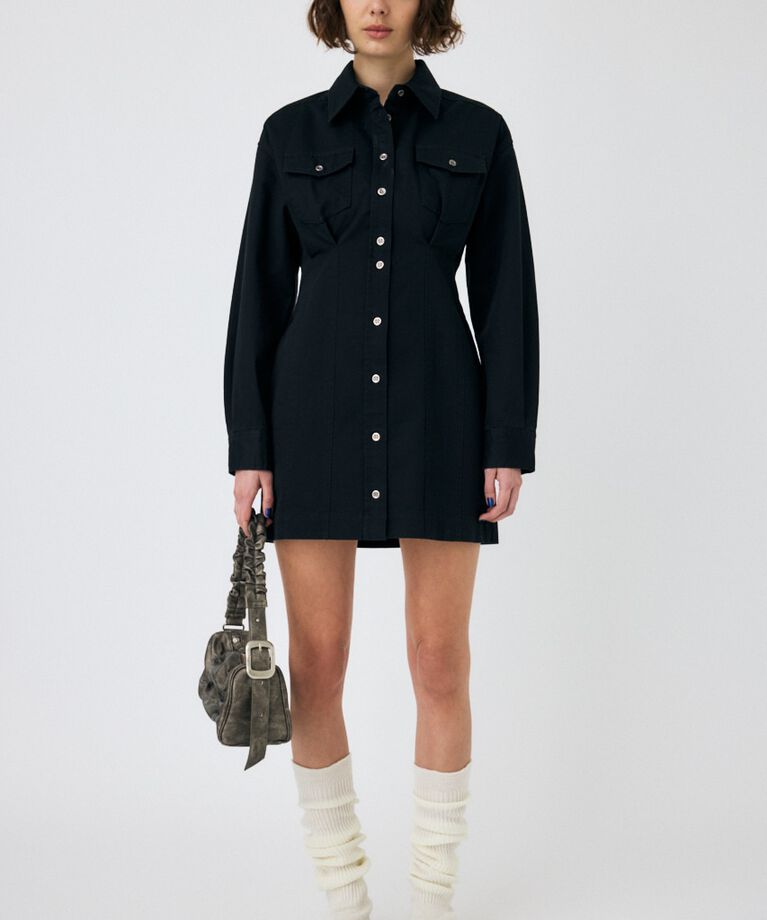 MOUSSY「WAIST TUCK ミニドレス」|ワンピース|