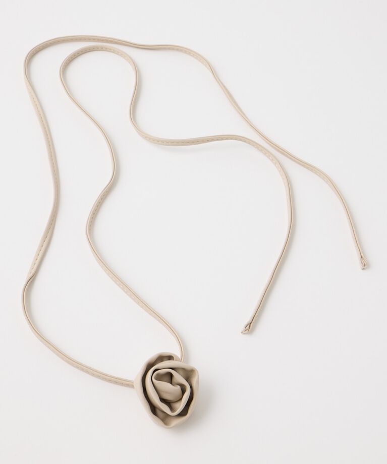 MOUSSY「ROSE CORSAGE リボン」|ネックレス|