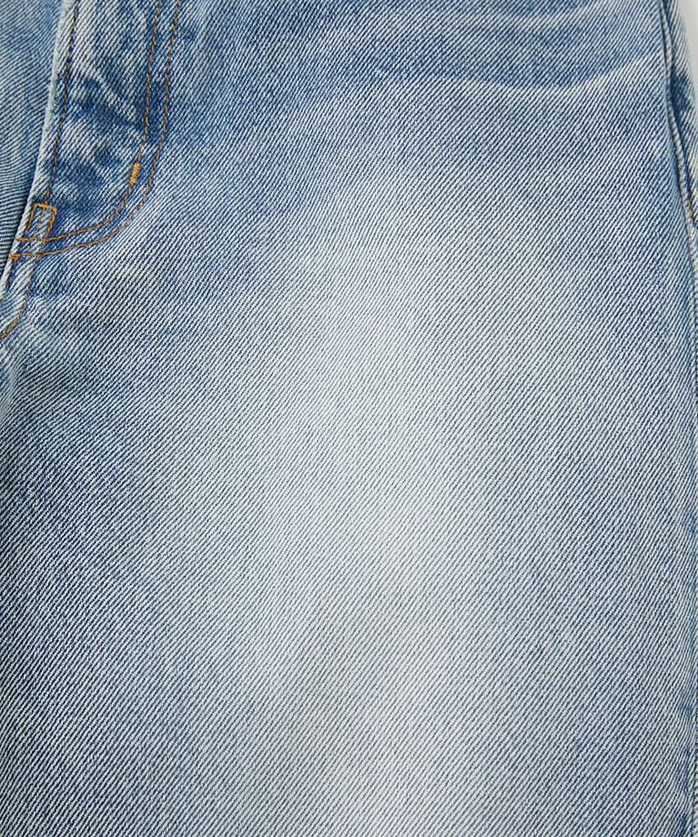 MOUSSY「HW DAMAGE LOOSE STRAIGHT」|デニム|