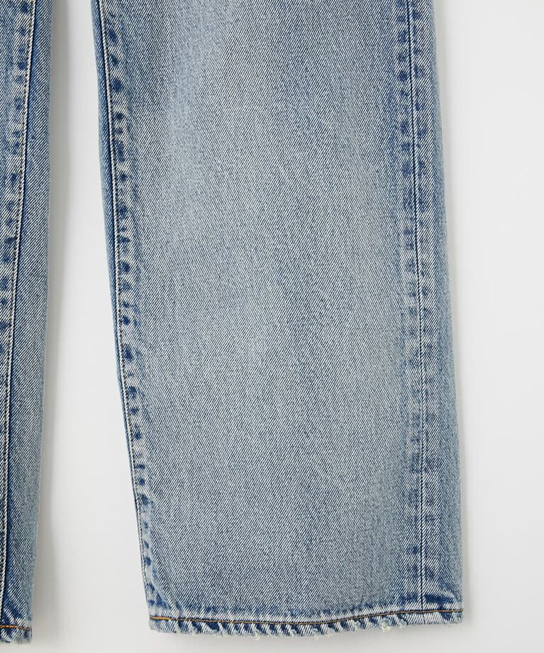 MOUSSY「HW DAMAGE LOOSE STRAIGHT」|デニム|