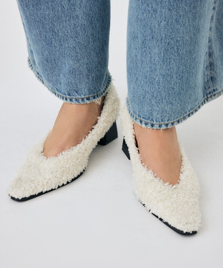MOUSSY「BOA ポインテッドパンプス」|パンプス|O/WHT1