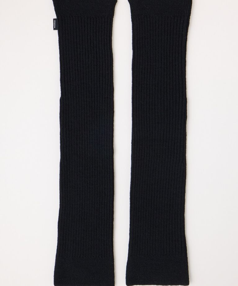 MOUSSY「RIB LOOSE レッグウォーマー」|その他|BLK