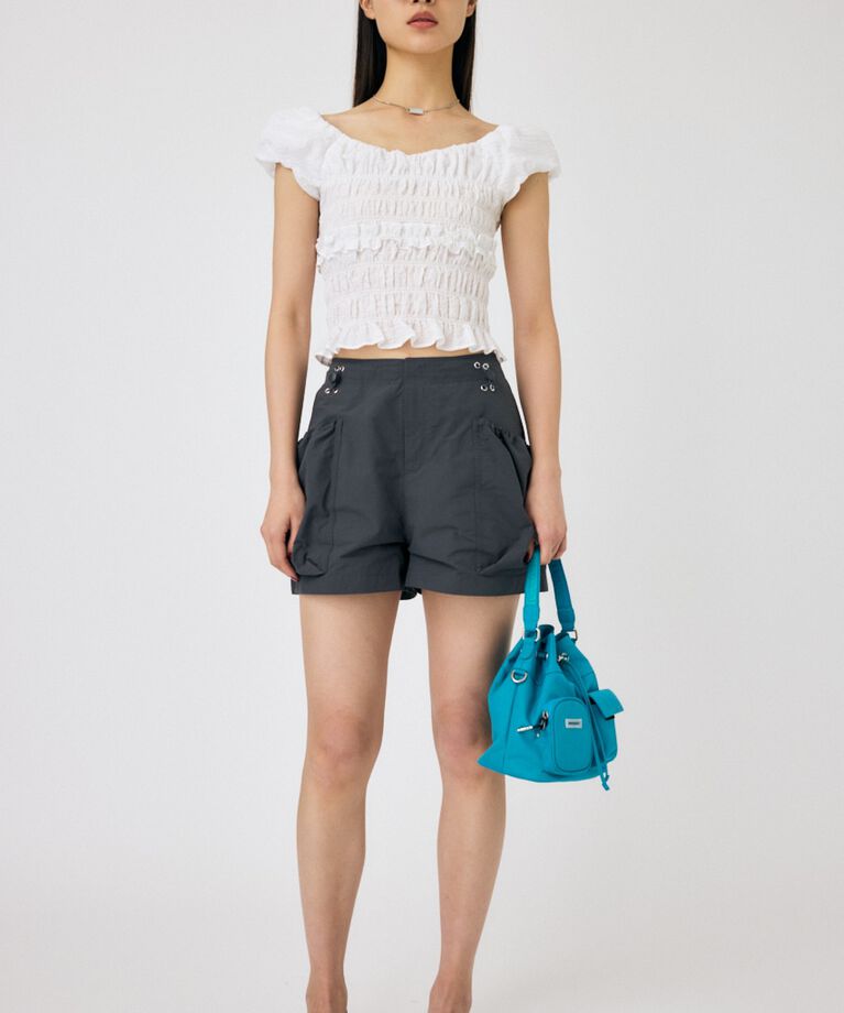MOUSSY「DRAWSTRING POCKET ショーツ」|その他|GRY