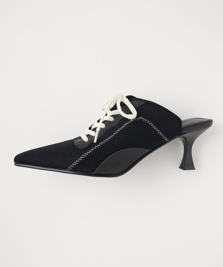 MOUSSY「LACE UP KICKS ミュール」|サンダル|BLK