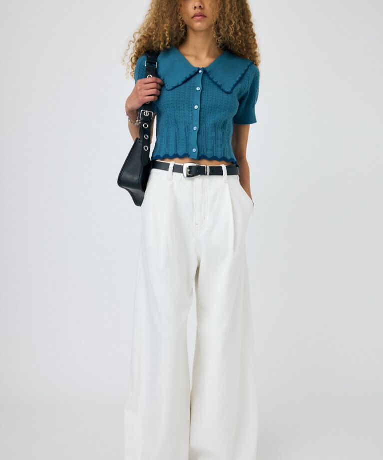 MOUSSY「WAVY TUCK BAGGY」|デニム|