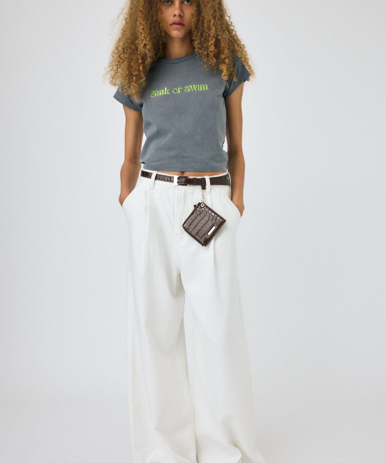MOUSSY「WAVY TUCK BAGGY」|デニム|