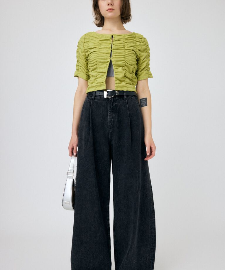 MOUSSY「WAVY TUCK BAGGY」|デニム|
