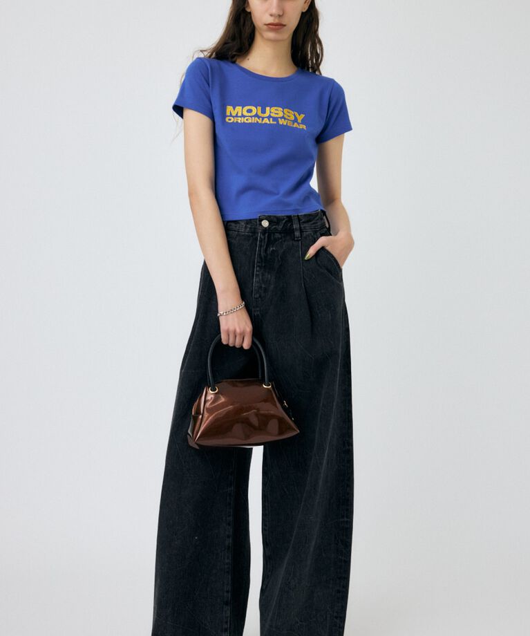 MOUSSY「WAVY TUCK BAGGY」|デニム|