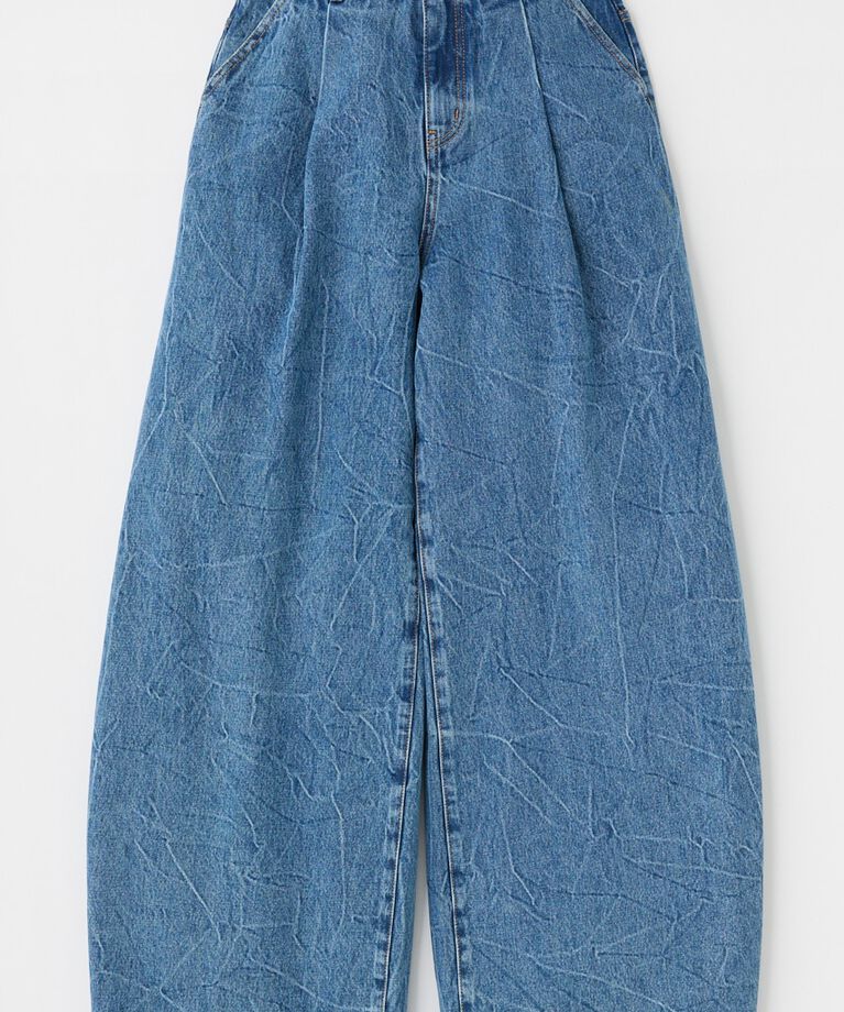 MOUSSY「WAVY TUCK BAGGY」|デニム|