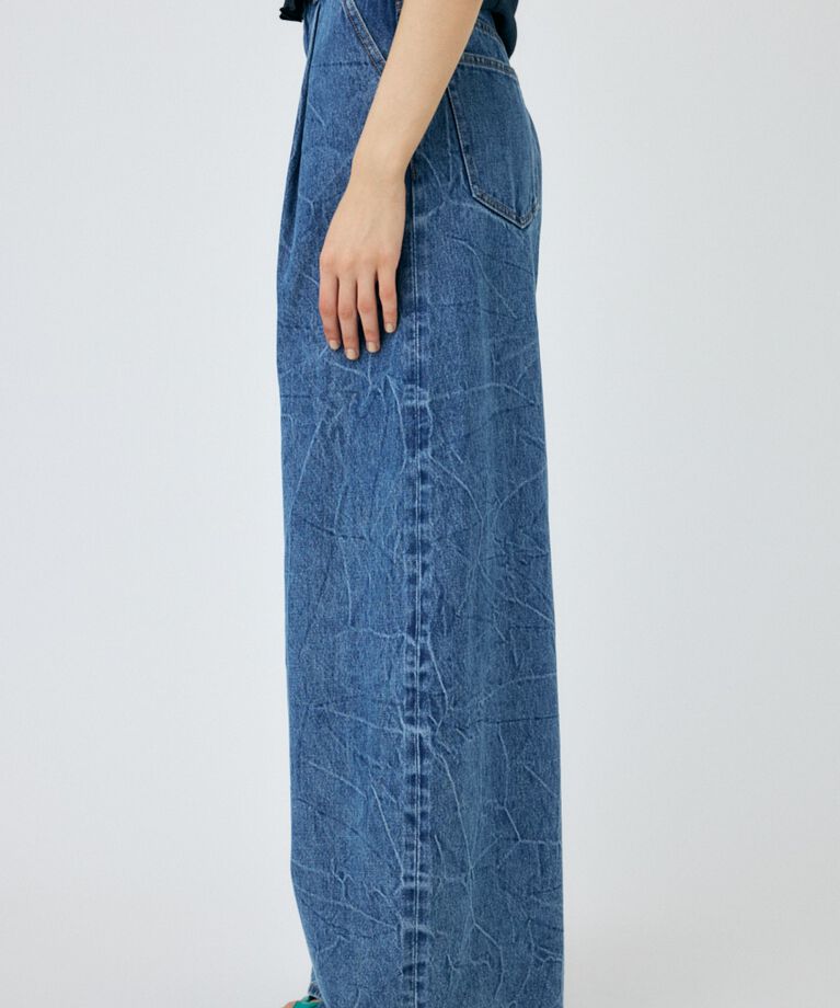 MOUSSY「WAVY TUCK BAGGY」|デニム|