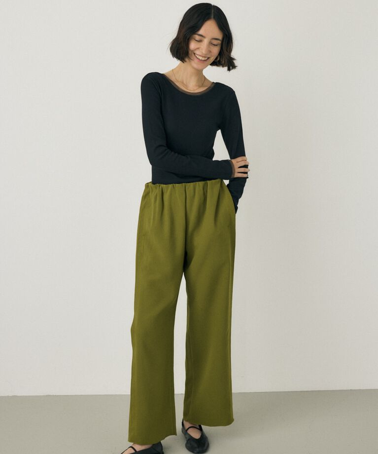 MOUSSY「リラックスワイドパンツ　リサイクルポリエステル使用」|その他|