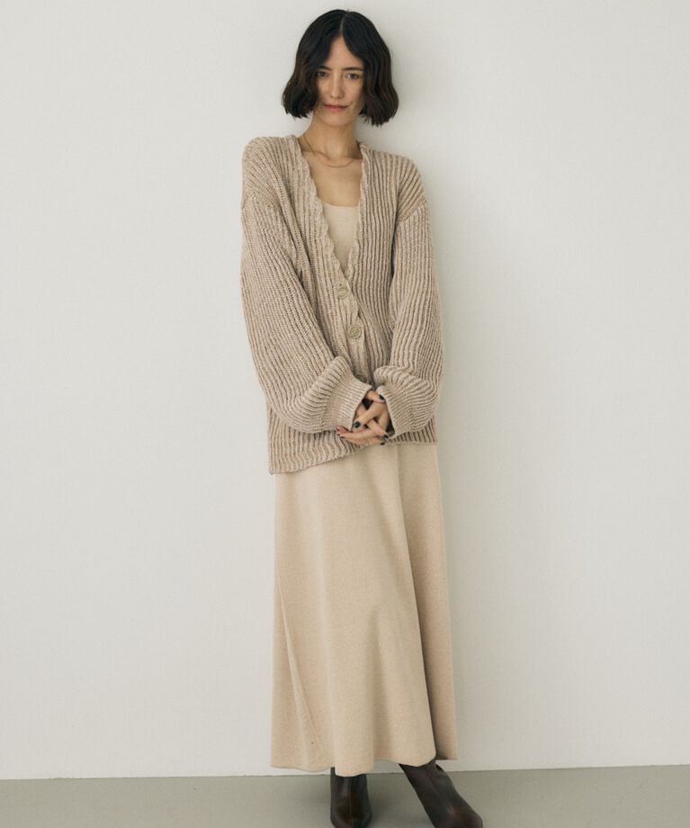 MOUSSY「ノースリーブニットワンピース　オーガニックコットン使用」|ワンピース|