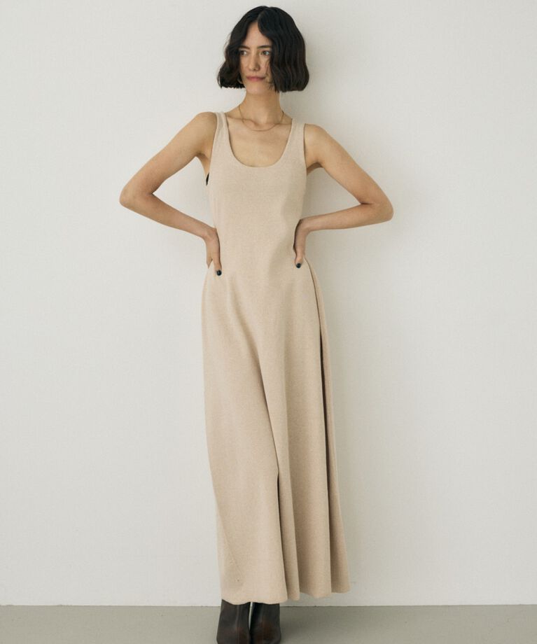 MOUSSY「ノースリーブニットワンピース　オーガニックコットン使用」|ワンピース|