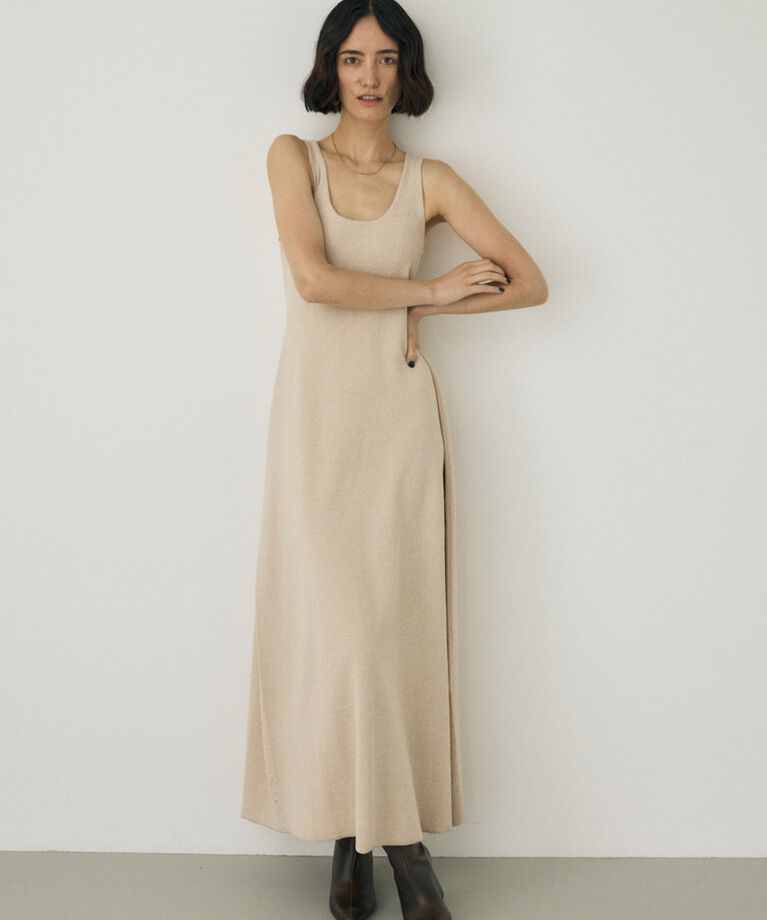 MOUSSY「ノースリーブニットワンピース　オーガニックコットン使用」|ワンピース|