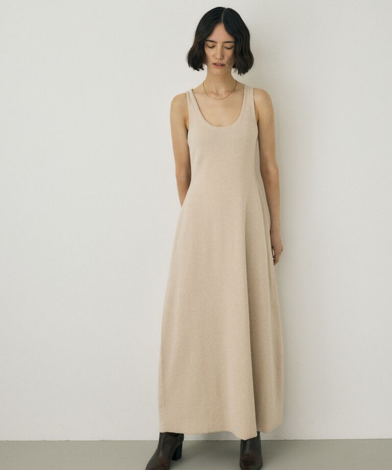 MOUSSY「ノースリーブニットワンピース　オーガニックコットン使用」|ワンピース|